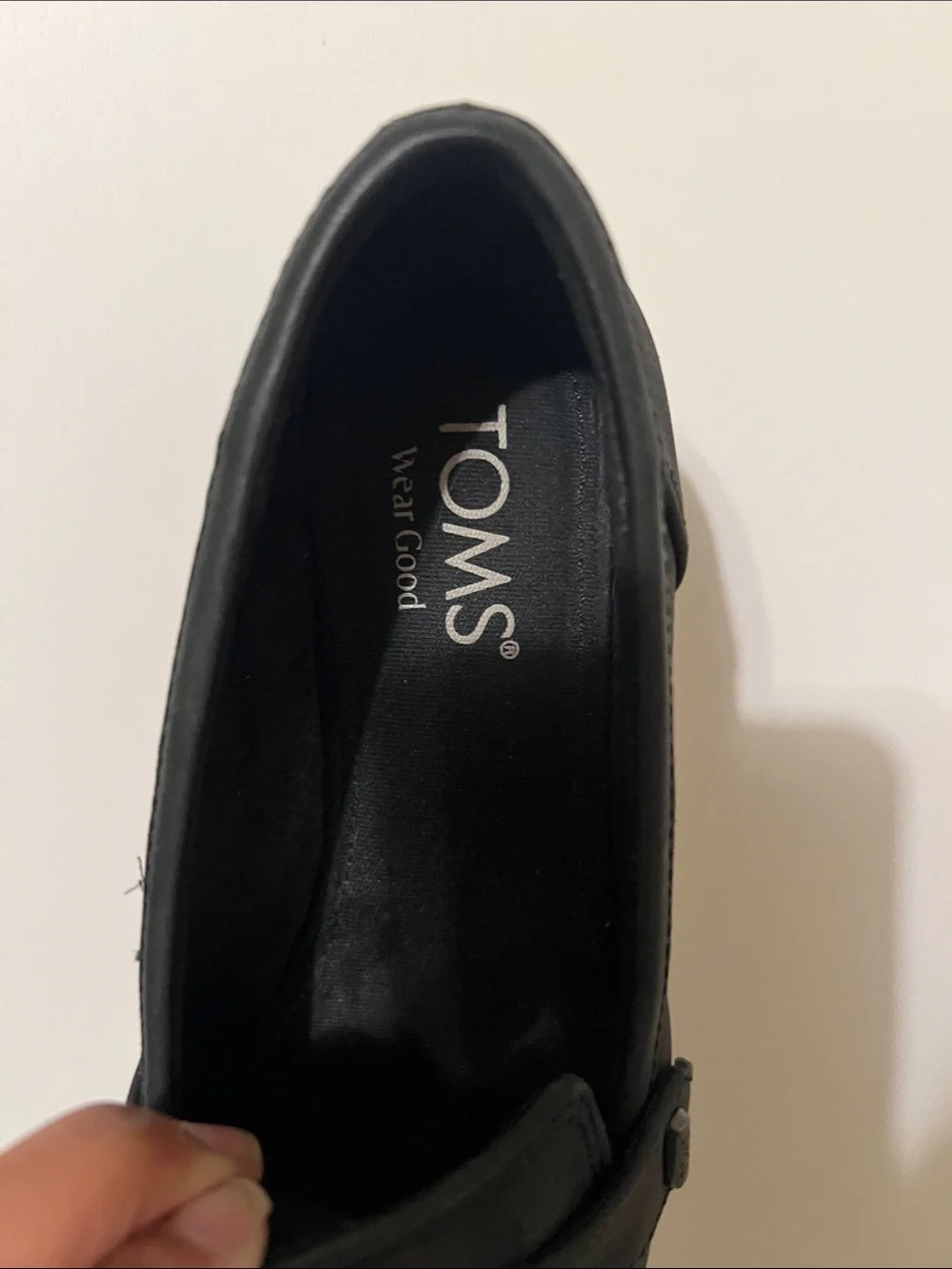 Toms Black Women's Leather Loafers